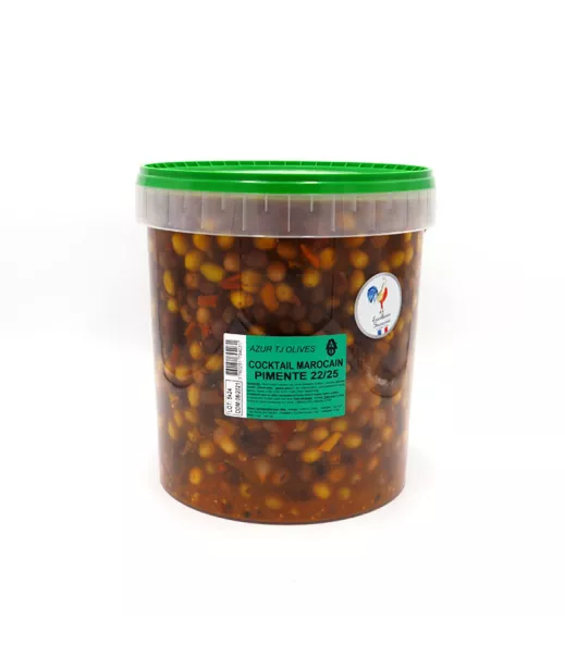 OLIVES AZUR - COCKTAIL MAROCAIN PIMENTE - 10KG